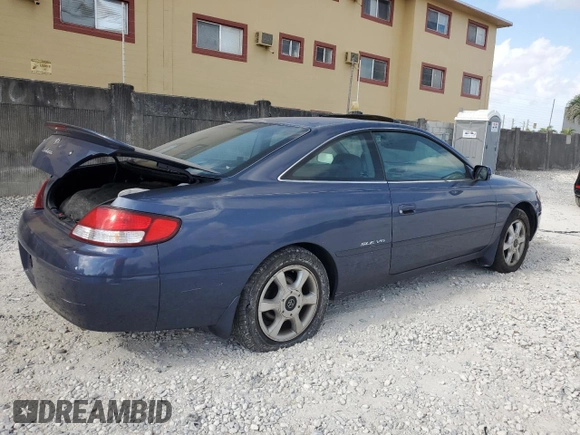 2000 Toyota Solara SE with VIN 2T1CF22P8YC357140, listed as a Copart auction lot 54100775 with 186,137 mi miles and Salvage Title. Bid and sale history available at DreamBid. Image 3.