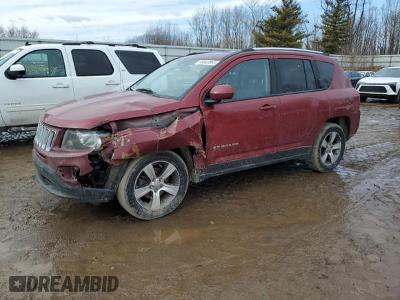2017 Jeep Compass High Altitude with VIN 1C4NJDEB9HD170222, listed as a Copart auction lot 46643865 with 121,338 mi miles and Clean Title. Bid and sale history available at DreamBid. Image 1.