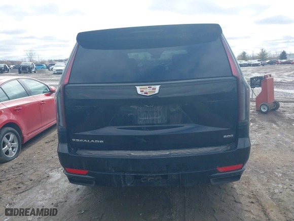 2023 Cadillac Escalade 4WD Sport with VIN 1GYS4EKL4PR215611, listed as a IAAI auction lot 41738040 with 55,953 mi miles. Bid and sale history available at carsss.com. Image 16.