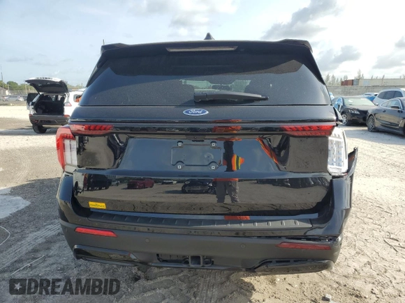 2025 Ford Explorer ST-Line with VIN 1FMUK7KH5SGB97289, listed as a Copart auction lot 58776885 with 985 mi miles and Salvage title. Bid and sale history available at DreamBid. Image 6.