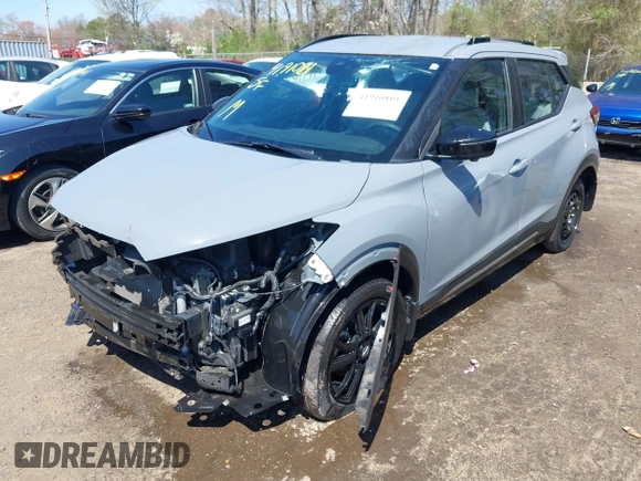 2021 Nissan Kicks SR with VIN 3N1CP5DV2ML515007, listed as a IAAI auction lot 41910801 with 53,649 mi miles and . Bid and sale history available at DreamBid. Image 6.