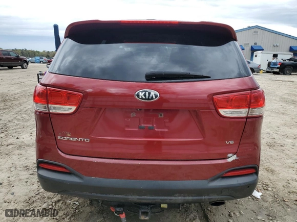 2016 Kia Sorento LX with VIN 5XYPG4A55GG175750, listed as a Copart auction lot 50229405 with 141,243 mi miles and Salvage Title. Bid and sale history available at carsss.com. Image 6.