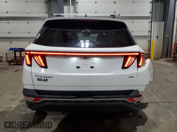2023 Hyundai Tucson SEL with VIN 5NMJBCAE7PH277958, listed as a Copart auction lot 52942715 with 21,520 mi miles and Salvage title. Bid and sale history available at DreamBid. Image 6.