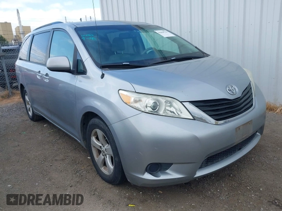 2012 Toyota Sienna LE AAS with VIN 5TDKK3DC1CS193107, listed as a IAAI auction lot 42068706 with 106,930 mi miles and . Bid and sale history available at DreamBid. Image 1.