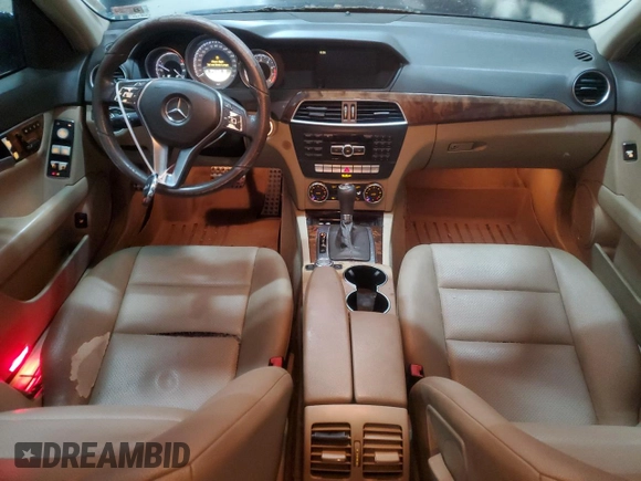 2012 Mercedes-Benz C 300 Sport with VIN WDDGF8BB3CR225609, listed as a Copart auction lot 57997535 with 171,290 mi miles and Clean title. Bid and sale history available at DreamBid. Image 8.