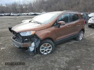 2020 Ford EcoSport SE with VIN MAJ6S3GLXLC317881, listed as a Copart auction lot 88983795 with Not Provided miles and Non Repairable. Bid and sale history available at DreamBid. Image 1.