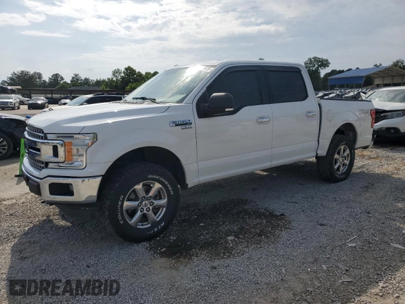 2018 Ford F-150 XL with VIN 1FTEW1E59JFA28036, listed as a Copart auction lot 57181525 with 121,384 mi miles and Salvage title. Bid and sale history available at DreamBid. Image 1.