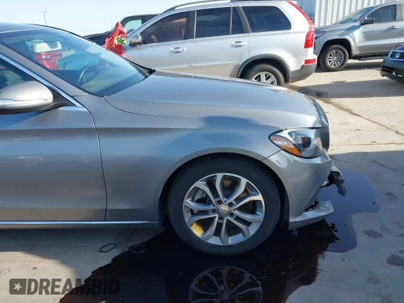 2015 Mercedes-Benz C 300 with VIN 55SWF4JBXFU077676, listed as a IAAI auction lot 41714534 with 104,177 mi miles and . Bid and sale history available at DreamBid. Image 21.