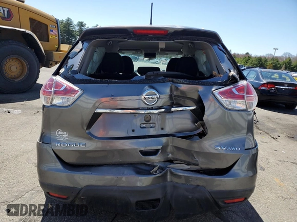 2015 Nissan Rogue SV with VIN KNMAT2MV8FP543870, listed as a Copart auction lot 53615465 with 151,697 mi miles and Salvage Title. Bid and sale history available at carsss.com. Image 6.