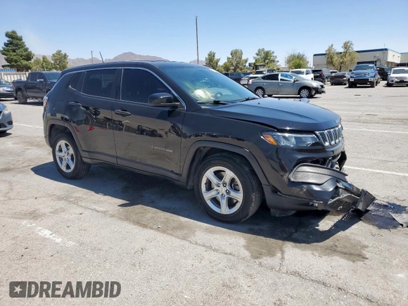 2023 Jeep Compass Sport z VIN 3C4NJDAN7PT538650, wystawiony jako Copart lot #60293965 z przebiegiem 57 586 mil mil oraz Szkoda całkowita • Salvage title. Historia ofert i sprzedaży dostępna na DreamBid. Obrazek 4.