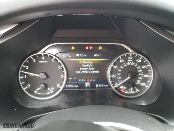 2023 Nissan Murano S with VIN 5N1AZ2AJXPC115237, listed as a Copart auction lot 85012684 with 62,802 mi miles and Salvage Title. Bid and sale history available at carsss.com. Image 9.