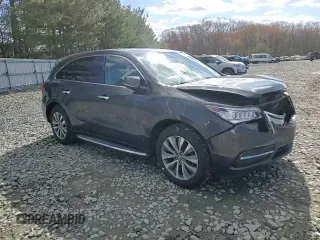 2015 Acura MDX Tech Pkg with VIN 5FRYD4H47FB008644, listed as a Copart auction lot 52514695 with 116,291 mi miles and Salvage Title. Bid and sale history available at carsss.com. Image 12.