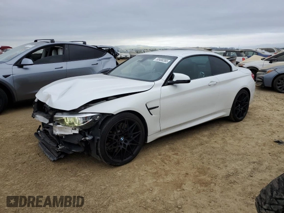 2018 BMW M4 z VIN WBS4Z9C58JEA24372, wystawiony jako Copart lot #53400265 z przebiegiem 75 698 mil mil oraz Szkoda całkowita • Salvage title. Historia ofert i sprzedaży dostępna na DreamBid. Obrazek 1.