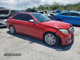 2008 Mercedes-Benz C 300 Sport with VIN WDDGF54X58R031520, listed as a Copart auction lot 61180625 with 158,186 mi miles and Salvage title. Bid and sale history available at DreamBid. Image 4.
