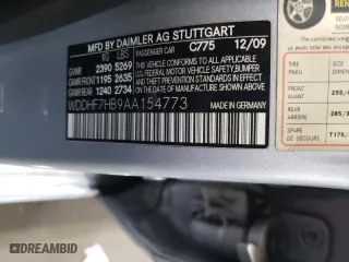 2010 Mercedes-Benz E-Class E 63 AMG with VIN WDDHF7HB9AA154773, listed as a Copart auction lot 46449995 with 88,245 mi miles and Salvage Title. Bid and sale history available at carsss.com. Image 13.