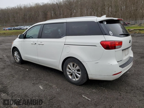 2016 Kia Sedona LX with VIN KNDMB5C15G6082926, listed as a Copart auction lot 46586364 with 99,095 mi miles and Salvage Title. Bid and sale history available at carsss.com. Image 2.