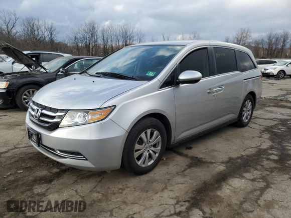 2014 Honda Odyssey EX with VIN 5FNRL5H47EB078951, listed as a Copart auction lot 86971074 with 173,423 mi miles and Salvage Title. Bid and sale history available at carsss.com. Image 1.
