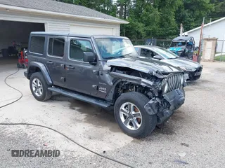2022 Jeep Wrangler Unlimited Sahara Altitude z VIN 1C4HJXEG6NW103779, wystawiony jako IAAI lot #42563826 z przebiegiem 79 315 mil mil oraz . Historia ofert i sprzedaży dostępna na DreamBid. Obrazek 1.