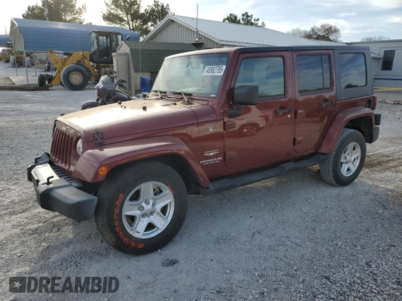 2008 Jeep Wrangler Unlimited Sahara with VIN 1J4GA59128L531922, listed as a Copart auction lot 48982795 with 39,329 mi miles and Clean title. Bid and sale history available at DreamBid. Image 1.