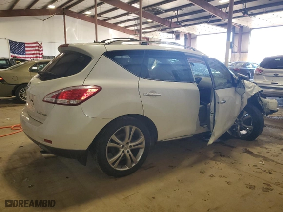 2012 Nissan Murano SV with VIN JN8AZ1MW0CW230397, listed as a Copart auction lot 45911335 with 148,416 mi miles and Salvage Title. Bid and sale history available at carsss.com. Image 3.
