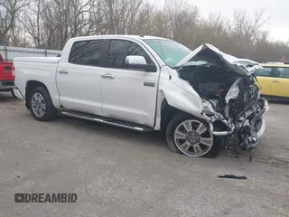 2017 Toyota Tundra Platinum with VIN 5TFGW5F17HX214500, listed as a IAAI auction lot 42103903 with 76,775 mi miles and . Bid and sale history available at DreamBid. Image 1.