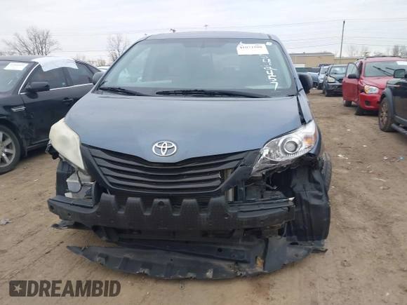 2015 Toyota Sienna L with VIN 5TDZK3DC6FS542457, listed as a IAAI auction lot 41072508 with 167,509 mi miles and . Bid and sale history available at DreamBid. Image 12.