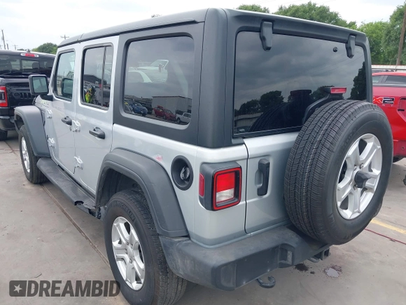 2023 Jeep Wrangler Sport with VIN 1C4HJXDG2PW508235, listed as a IAAI auction lot 42127823 with 25,069 mi miles and . Bid and sale history available at DreamBid. Image 3.