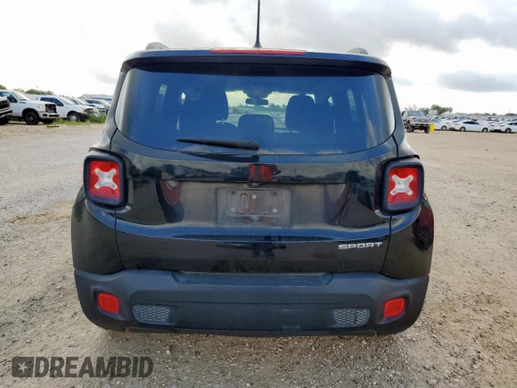 2017 Jeep Renegade Sport with VIN ZACCJAAB6HPE77991, listed as a Copart auction lot 59850855 with 97,220 mi miles and Clean title. Bid and sale history available at DreamBid. Image 6.