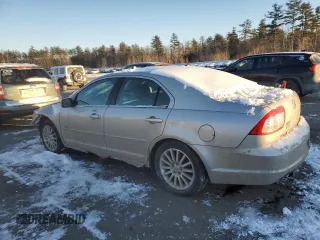 2008 Mercury Milan Premier with VIN 3MEHM02128R616953, listed as a Copart auction lot 44748375 with 104,739 mi miles and Salvage Title. Bid and sale history available at carsss.com. Image 2.
