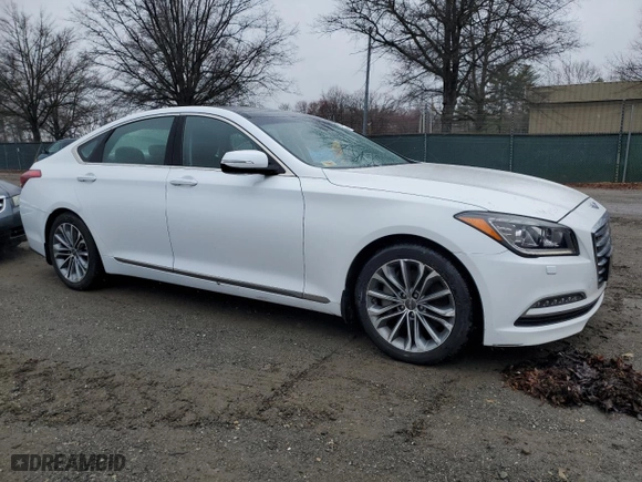 2016 Hyundai Genesis 3.8L with VIN KMHGN4JE5GU137919, listed as a Copart auction lot 49777735 with 51,643 mi miles and Salvage Title. Bid and sale history available at carsss.com. Image 4.