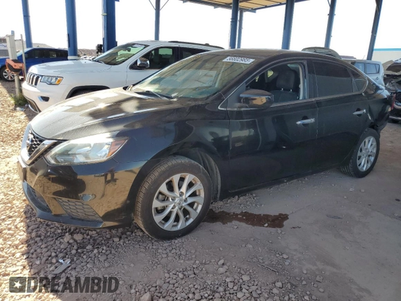 2018 Nissan Sentra SV with VIN 3N1AB7AP4JL657779, listed as a Copart auction lot 56602985 with 104,462 mi miles and Salvage title. Bid and sale history available at DreamBid. Image 1.