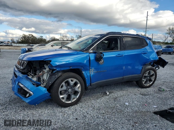 2018 Jeep Compass Limited with VIN 3C4NJDCB2JT231946, listed as a Copart auction lot 46749305 with 42,173 mi miles and Salvage title. Bid and sale history available at DreamBid. Image 1.