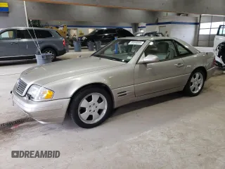 1999 Mercedes-Benz SL-Class with VIN WDBFA68F9XF185352, listed as a Copart auction lot 44048085 with 86,276 mi miles and Clean Title. Bid and sale history available at carsss.com. Image 1.