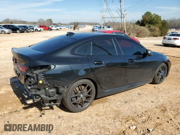 2020 BMW 2 Series M235i xDrive with VIN WBA13AL05L7F72397, listed as a Copart auction lot 43354335 with 53,105 mi miles and Salvage Title. Bid and sale history available at carsss.com. Image 3.