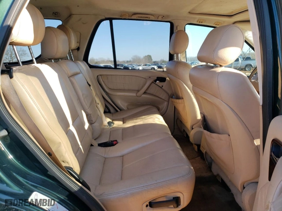 2001 Mercedes-Benz M-Class with VIN 4JGAB54E51A235776, listed as a Copart auction lot 42598025 with 255,845 mi miles and Salvage Title. Bid and sale history available at carsss.com. Image 11.