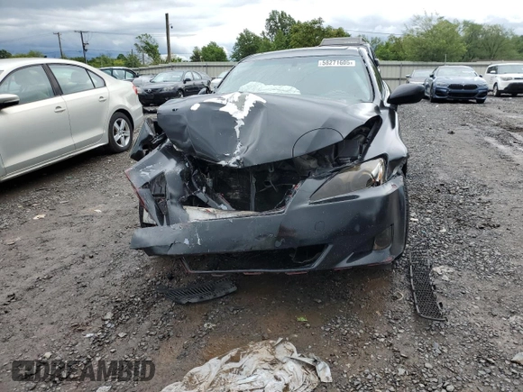2006 Lexus IS 250 with VIN JTHBK262262016946, listed as a Copart auction lot 58271605 with 110,555 mi miles and Clean title. Bid and sale history available at DreamBid. Image 5.