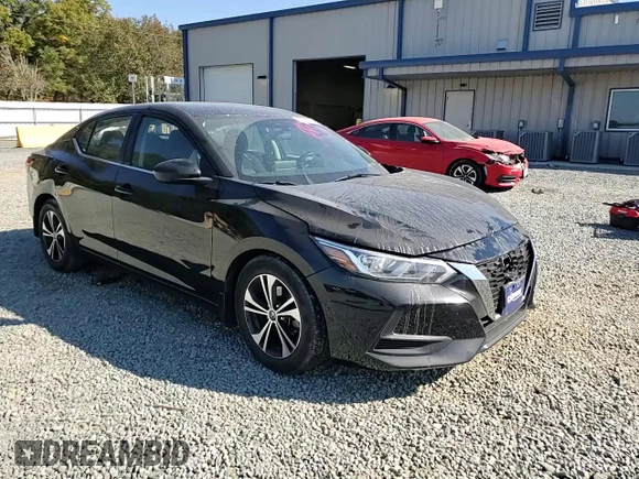 2021 Nissan Sentra SV with VIN 3N1AB8CV9MY206999, listed as a Copart auction lot 43621755 with 49,754 mi miles and Salvage Title. Bid and sale history available at DreamBid. Image 10.