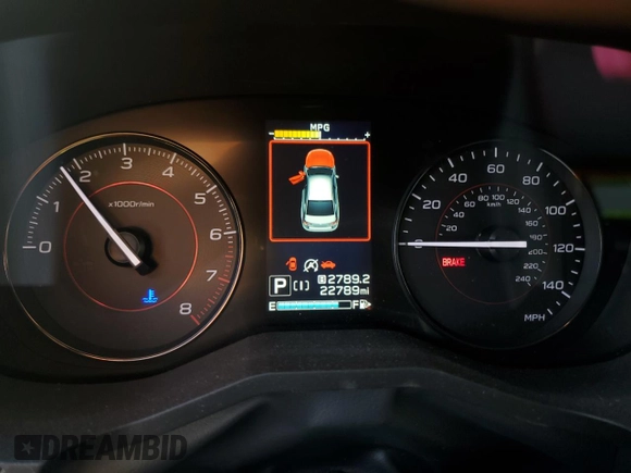 2023 Subaru Crosstrek Premium with VIN JF2GTAPC1P8227478, listed as a Copart auction lot 62399995 with 22,789 mi miles and Salvage title. Bid and sale history available at DreamBid. Image 9.