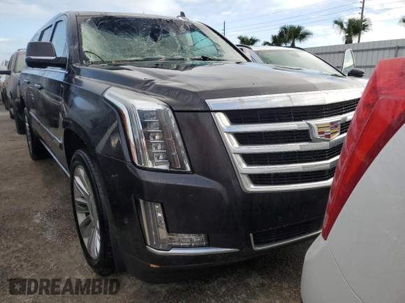 2018 Cadillac Escalade ESV Premium Luxury z VIN 1GYS3JKJ5JR147062, wystawiony jako Copart lot #76596064 z przebiegiem 157 347 mil mil oraz Szkoda całkowita • Salvage title. Historia ofert i sprzedaży dostępna na DreamBid. Obrazek 5.