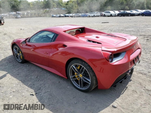 2019 Ferrari 488 z VIN ZFF80AMA4K0238692, wystawiony jako Copart lot #72172804 z przebiegiem Nie podano mil oraz Szkoda całkowita • Salvage title. Historia ofert i sprzedaży dostępna na DreamBid. Obrazek 2.