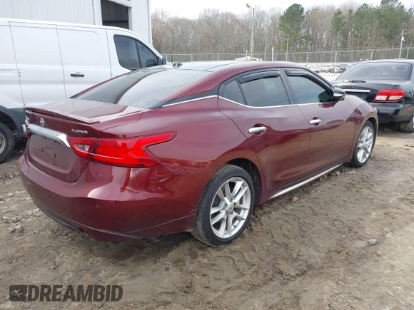 2016 Nissan Maxima SL with VIN 1N4AA6AP0GC396719, listed as a IAAI auction lot 41783950 with 210,850 mi miles and . Bid and sale history available at DreamBid. Image 4.