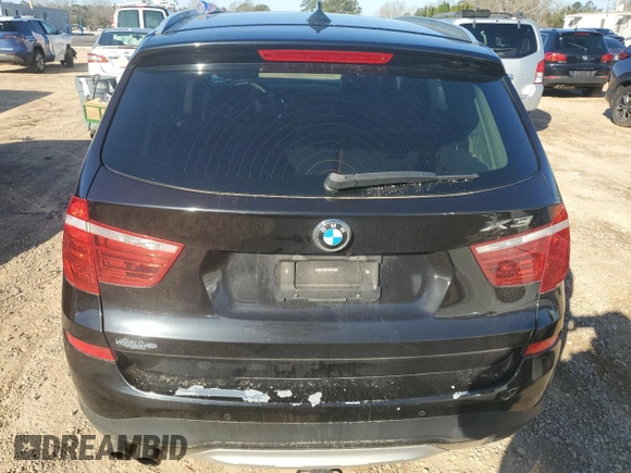 2017 BMW X3 xDrive28i with VIN 5UXWX9C57H0D97477, listed as a Copart auction lot 45215085 with 135,507 mi miles and Salvage Title. Bid and sale history available at DreamBid. Image 6.