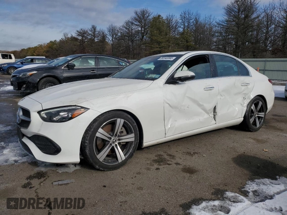 2022 Mercedes-Benz C 300 with VIN W1KAF4HB9NR039307, listed as a Copart auction lot 89340365 with 25,252 mi miles and Salvage Title. Bid and sale history available at DreamBid. Image 1.