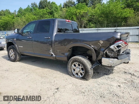 2020 Ram 2500 Laramie with VIN 3C6UR5FL6LG160087, listed as a Copart auction lot 55439125 with 60,096 mi miles and Salvage title. Bid and sale history available at DreamBid. Image 2.