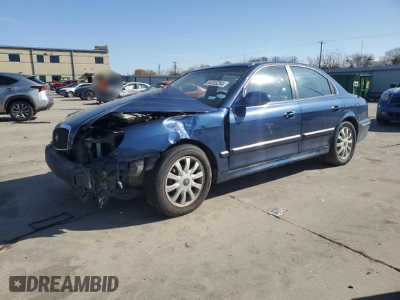 2003 Hyundai Sonata GLS with VIN KMHWF35H43A884186, listed as a Copart auction lot 84385254 with 82,160 mi miles and Salvage Title. Bid and sale history available at carsss.com. Image 1.