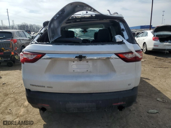 2021 Chevrolet Traverse LT Cloth with VIN 1GNEVGKW0MJ258396, listed as a Copart auction lot 49297835 with 47,917 mi miles and Non Repairable. Bid and sale history available at carsss.com. Image 6.