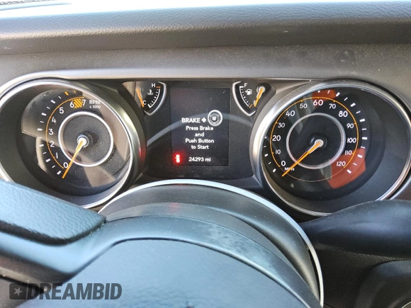 2021 Jeep Wrangler Sport with VIN 1C4GJXAN5MW737597, listed as a Copart auction lot 75238154 with 24,293 mi miles and Clean Title. Bid and sale history available at DreamBid. Image 9.