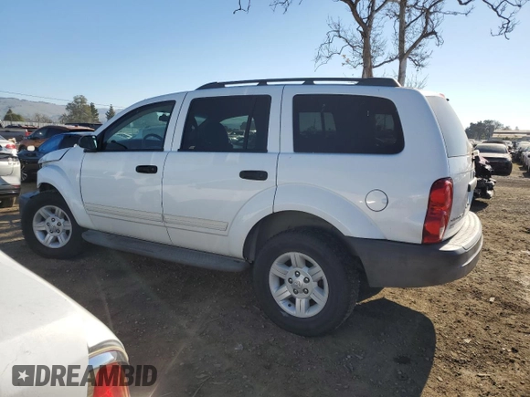 2004 Dodge Durango SXT z VIN 1D4HD38K64F229738, wystawiony jako Copart lot #88742505 z przebiegiem 184 107 mil mil oraz Szkoda całkowita • Salvage title. Historia ofert i sprzedaży dostępna na DreamBid. Obrazek 2.