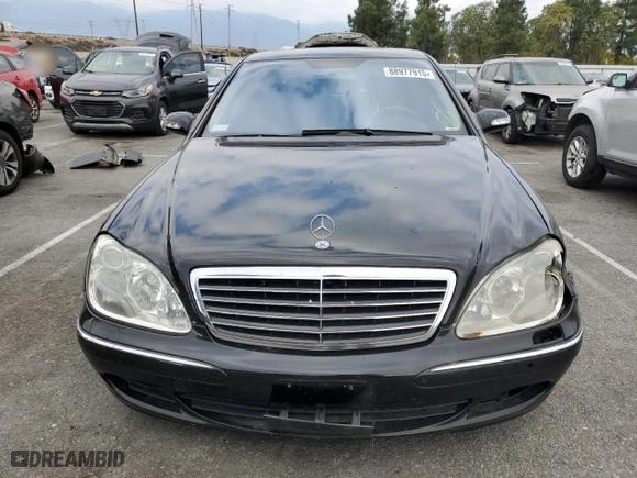 2006 Mercedes-Benz S-Class 3.7L with VIN WDBNF67J86A479131, listed as a Copart auction lot 88977915 with 104,741 mi miles and Clean Title. Bid and sale history available at carsss.com. Image 5.