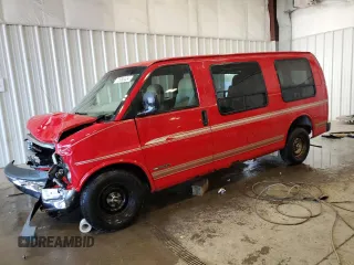 2000 Chevrolet Chevy Van z VIN 1GBFG15M4Y1211137, wystawiony jako Copart lot #75990404 z przebiegiem 137 181 mil mil oraz Nie do naprawy • Non repairable. Historia ofert i sprzedaży dostępna na DreamBid. Obrazek 1.